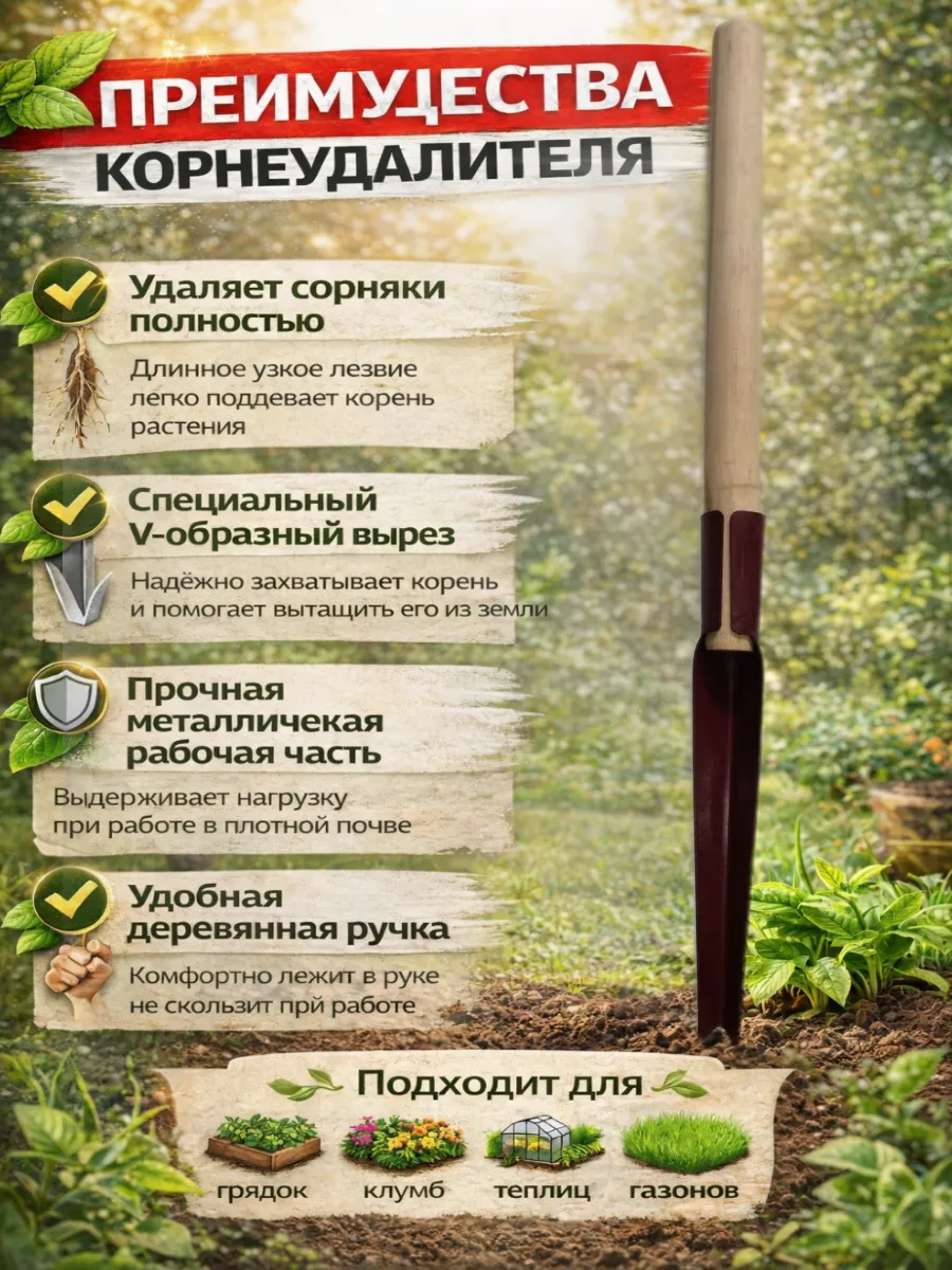 Преимущества корнеудалителя